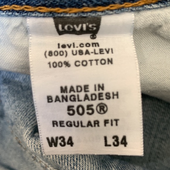 LEVI’S 505 Vintage Cutoff Jean Shorts - Picture 7 of 7